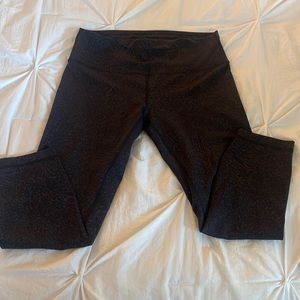 Lululemon, Align leggings in black speckle print, size 12